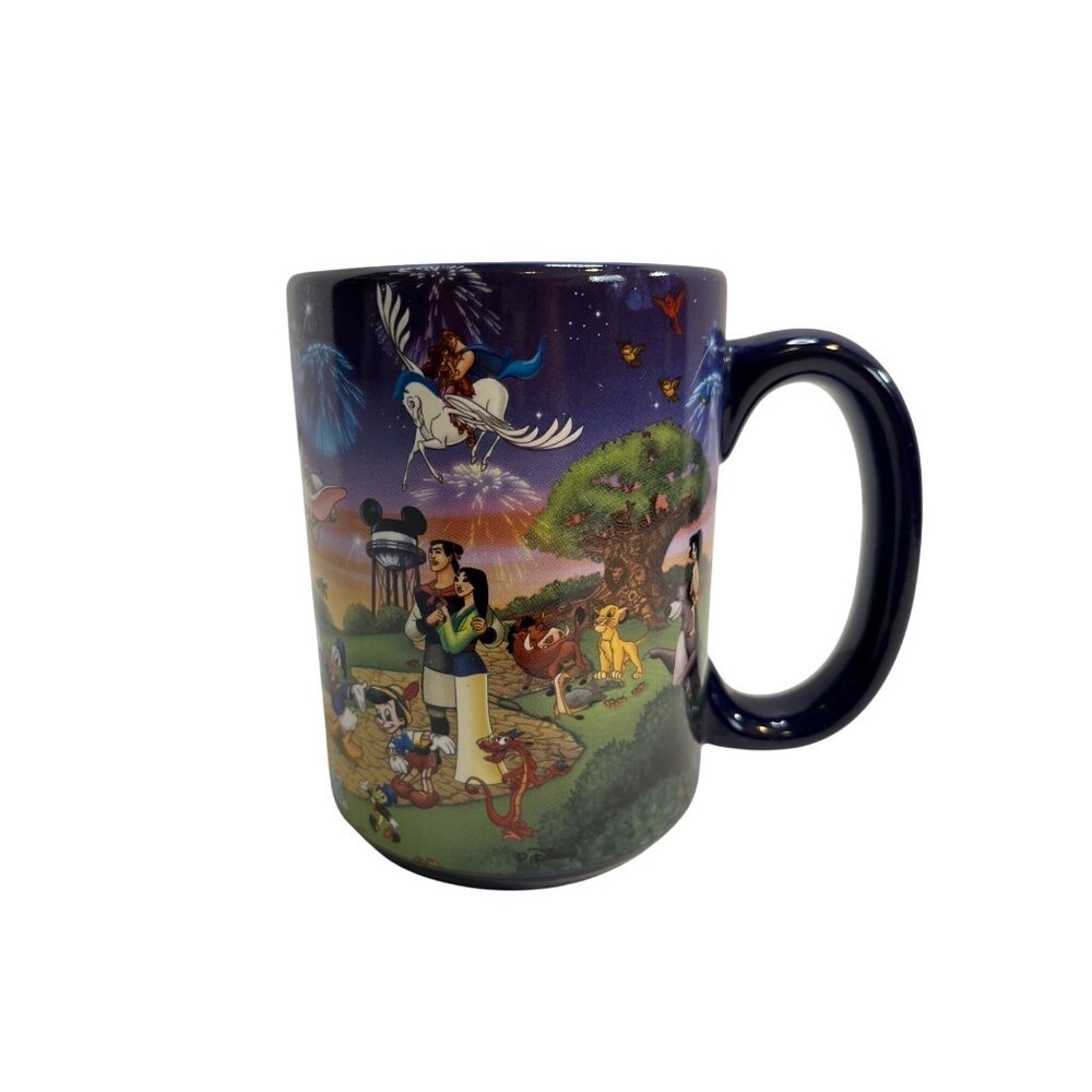 Walt Disney Park Epcot Center Characters Animation Blue Mug